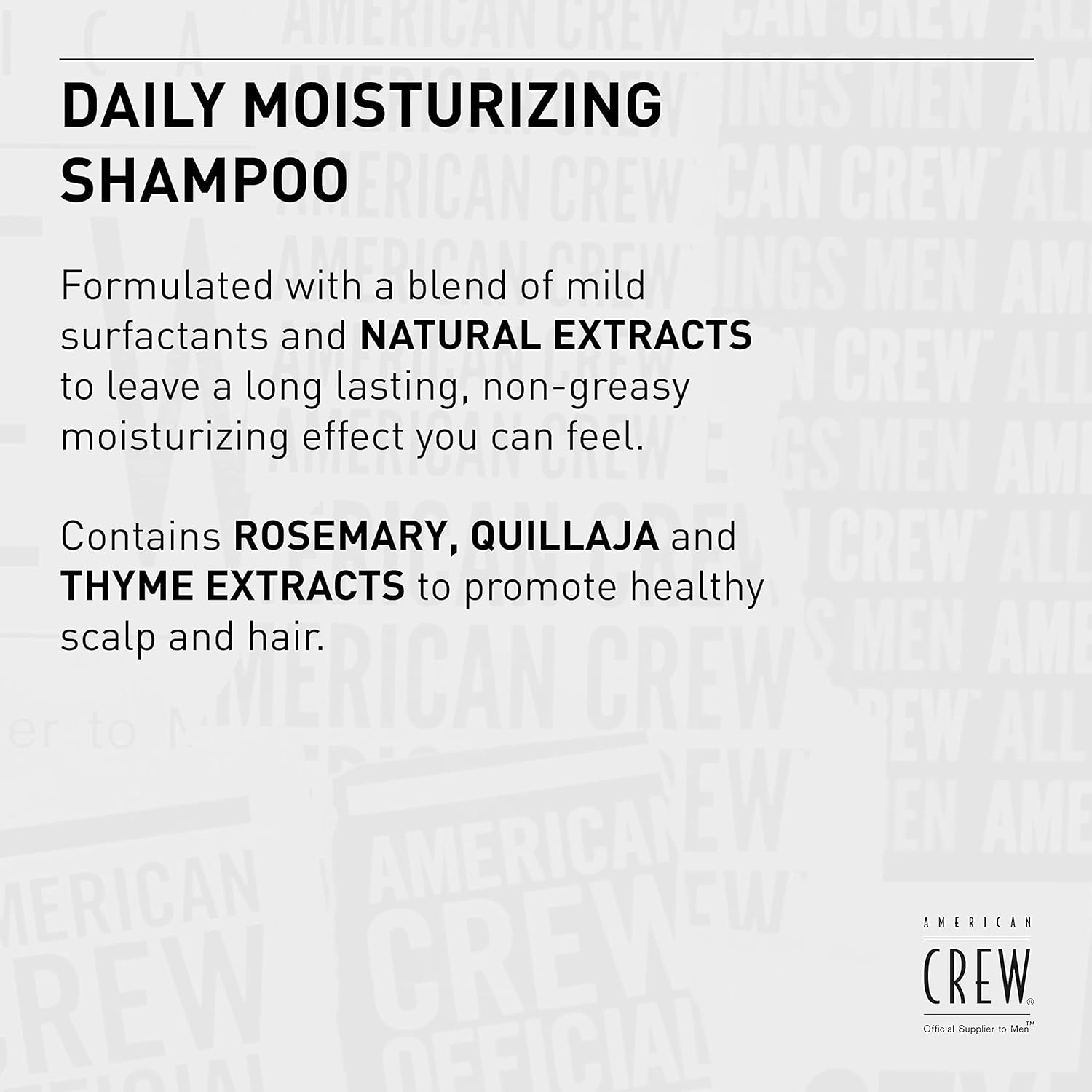 Men'S Shampoo and Conditioner Set by American Crew, Daily Moisturizing Set, 33.8 Fl Oz Each