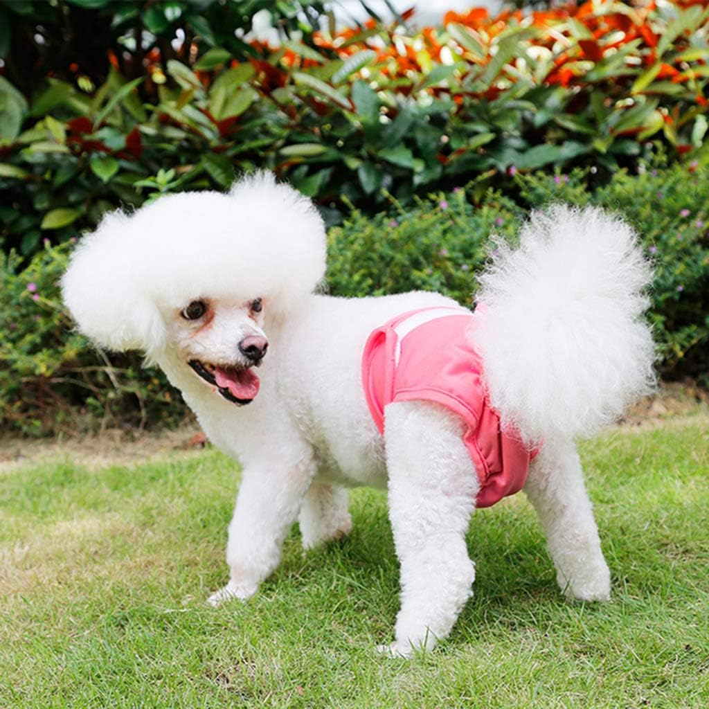New Female Sanitary Dog Nappy Underpants Diaper Pants Pink M L XL (Large) image number 4