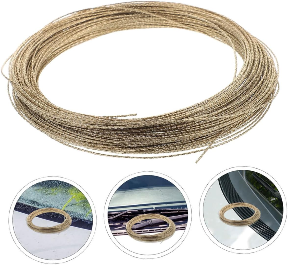 JUMPLAWN 2Pcs Windshield Removal Tool Steel Wire Rope for Car Auto Replacement Windshield Installation Equipment for Technicians and Enthusiasts image number 6