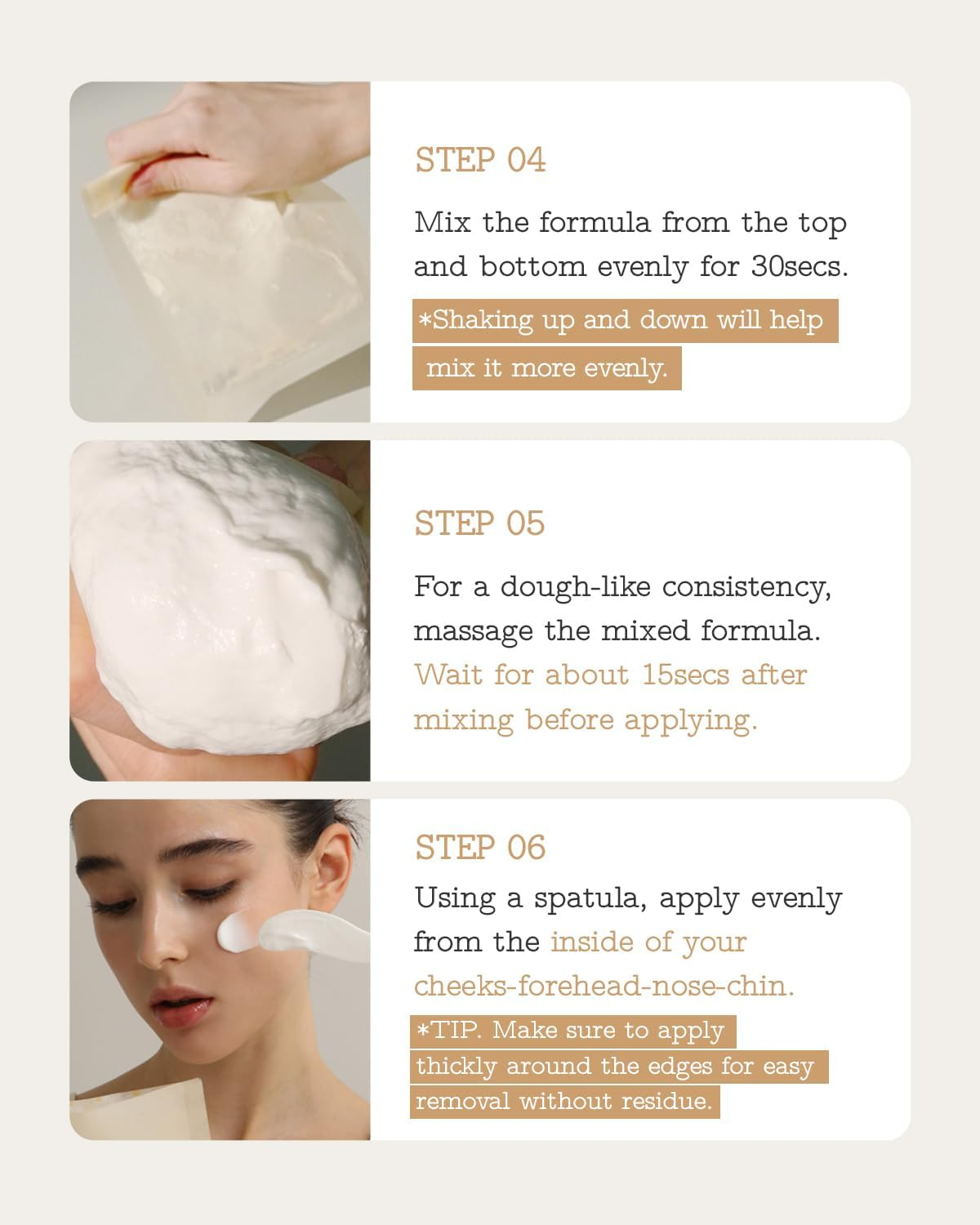 FULLY Rice Dough Facial Modeling Mask, Instant Hydration Boost, Radiance Boost, Skin Moisture Barrier, Nourishing, Vegan Hyaluronic Acid, Rice Bran Water, Aloe Extract 50G X 4Ea image number 4