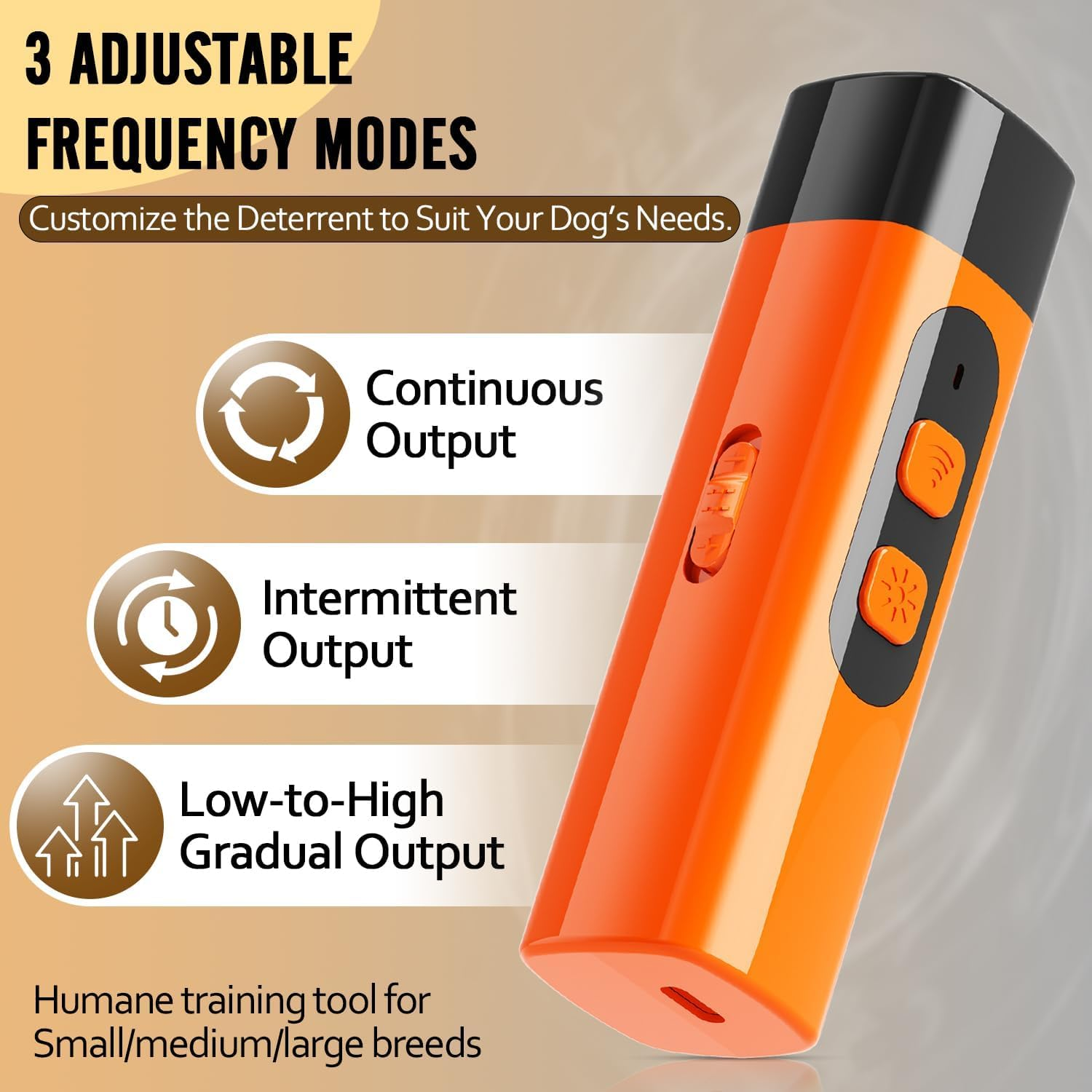 Kicttule Barkshield Pro - Bark Shield, Ultrasonic Dog Bark Deterrent Device - Adjustable Frequency anti Barking Tool, Stop Neighbors Dog Barking Instantly with Humane Safe Control image number 1