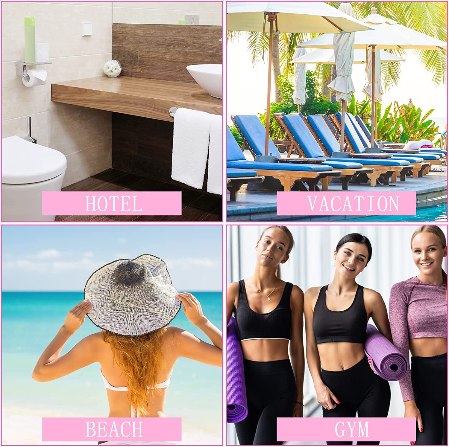 4 Pack Empty Airless Pump Jar Acrylic Airless Cosmetic Container Portable Refillable Travel Size Cream Vacuum Bottle Lotion Jar with Pump Lid for Skincare Cream, White(1 Oz) image number 2