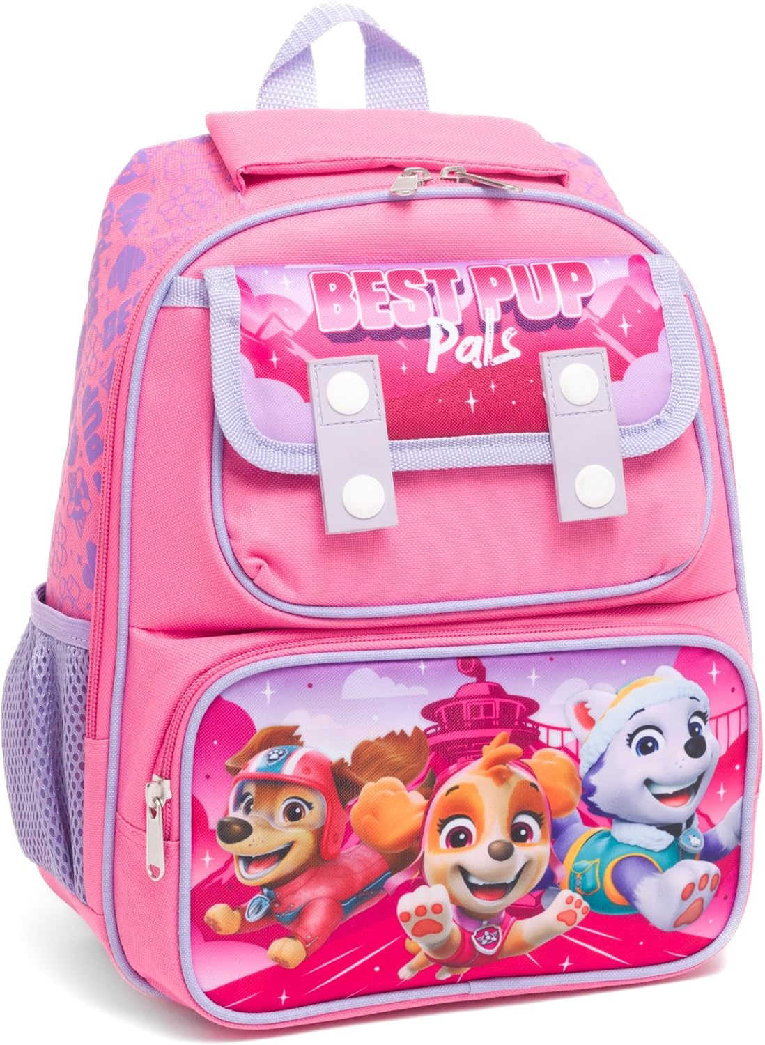 Ruz - Paw Patrol 12 Inch Pre-School Backpack with Padded Back and Adjustable Straps, Pink, Medium, Backpack image number 1