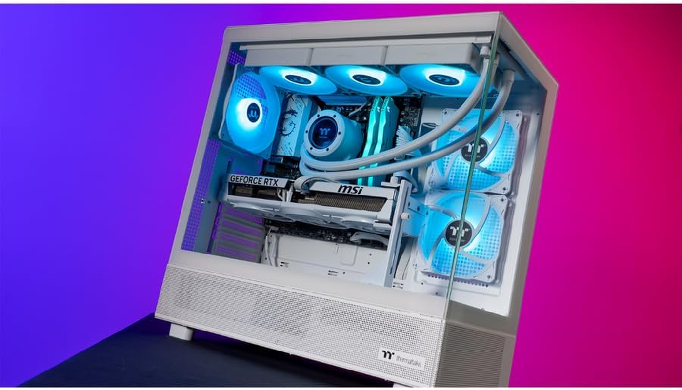 Thermaltake Gaming System Horizon Xtreme V2 Snow Edition - AMD 7800X3D / RTX 5080/ B650 Wifi/ 32GB Ram/View 270 ARGB Snow, CA-4Q2-00D6WA-A2 image number 1