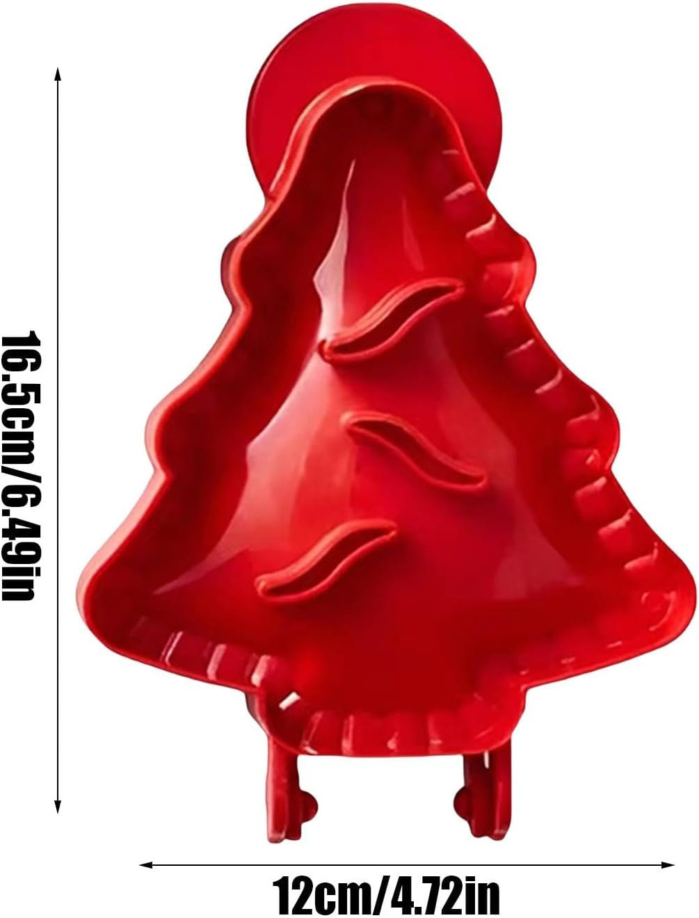 Christmas Hand Pie Making Mold - Christmas Tree Shape Mold Hand Pie Maker | Household Pocket Size Pie Dough Press Baking Molds for Meat Pies, Fruit Tarts image number 2