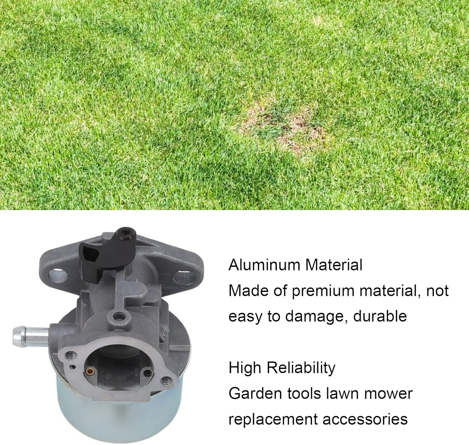 Carburetor Filter Spark Plug Kit, Aluminum Lawn Mower Engine Replacement Carburetor Garden Tool image number 6