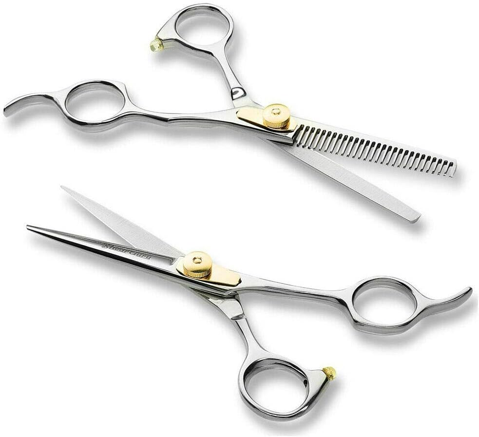 2Pcs 6" Professional Hair Cutting Thinning Scissors Salon Shears Hairdressing Set image number 3