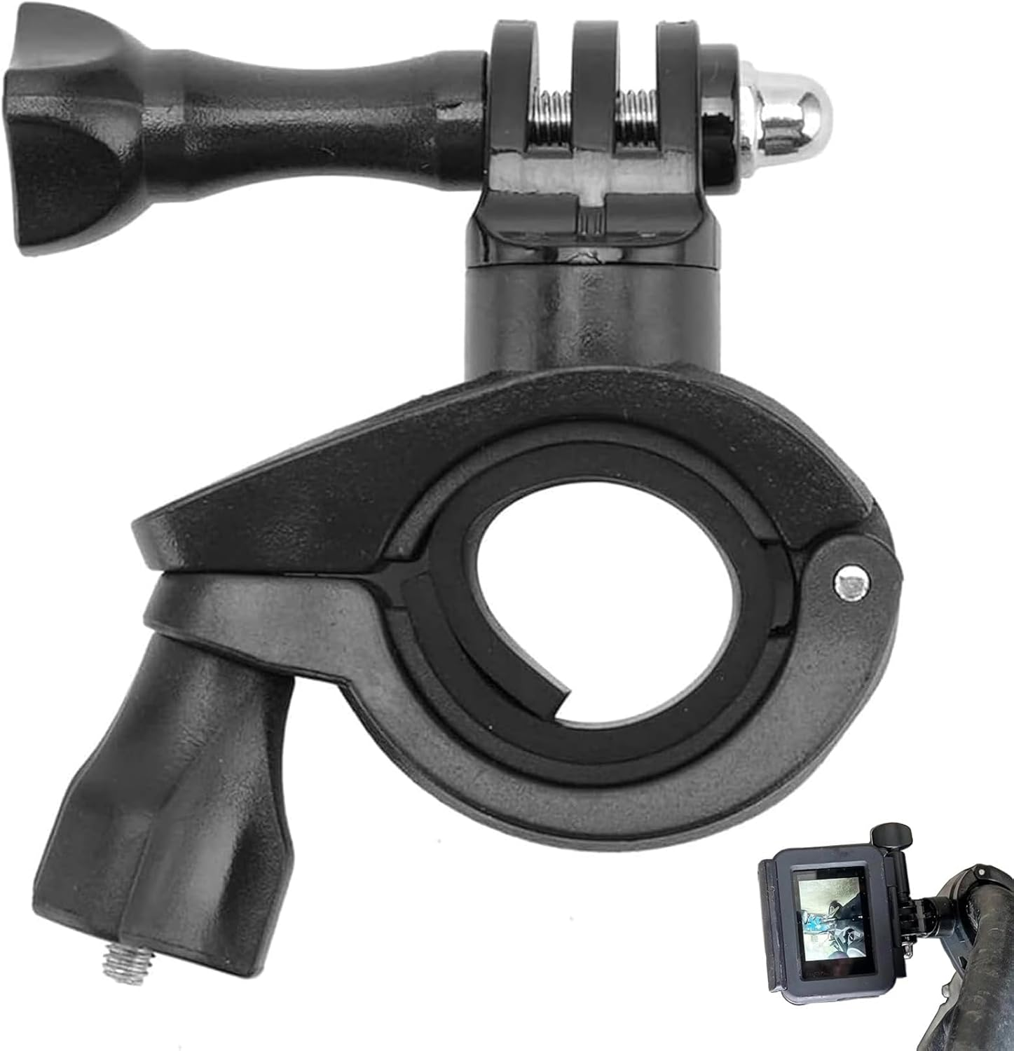 Alriedy Bicycle Mount for Gopro Hero, Action Cameras and Accessories, 360&deg; Rotatable Motorcycle Handlebar Mount, for Gopro and Other Action Cameras image number 5