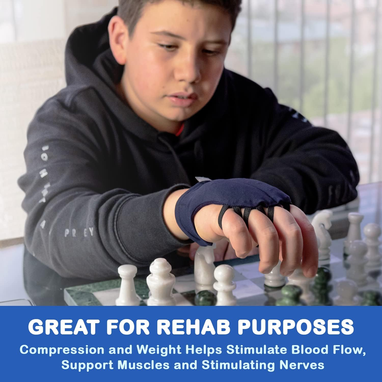 Hand Weight - Proudly Hand Made in the USA! (WORKS for RIGHT or LEFT HAND) Beneficial for Tremor Control, Fine Motor Skill Activities, Improved Hand/Wrist Mobility, Writing Stability & image number 3