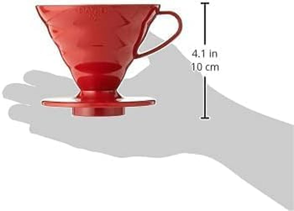 Hario Coffee Dripper Plastic-Red 2 Red