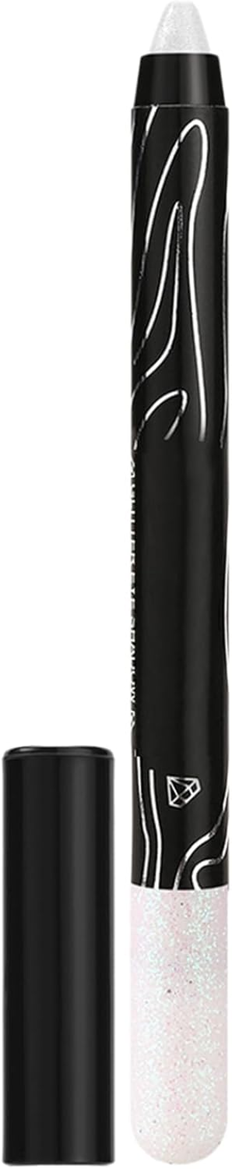 Hedmy Creamy Glitter Eyeshadow Stick Waterproof Pearl Shimmer Makeup Long Lasting Glide on Pen for Parties and Weddings Burgundy One Size image number 6