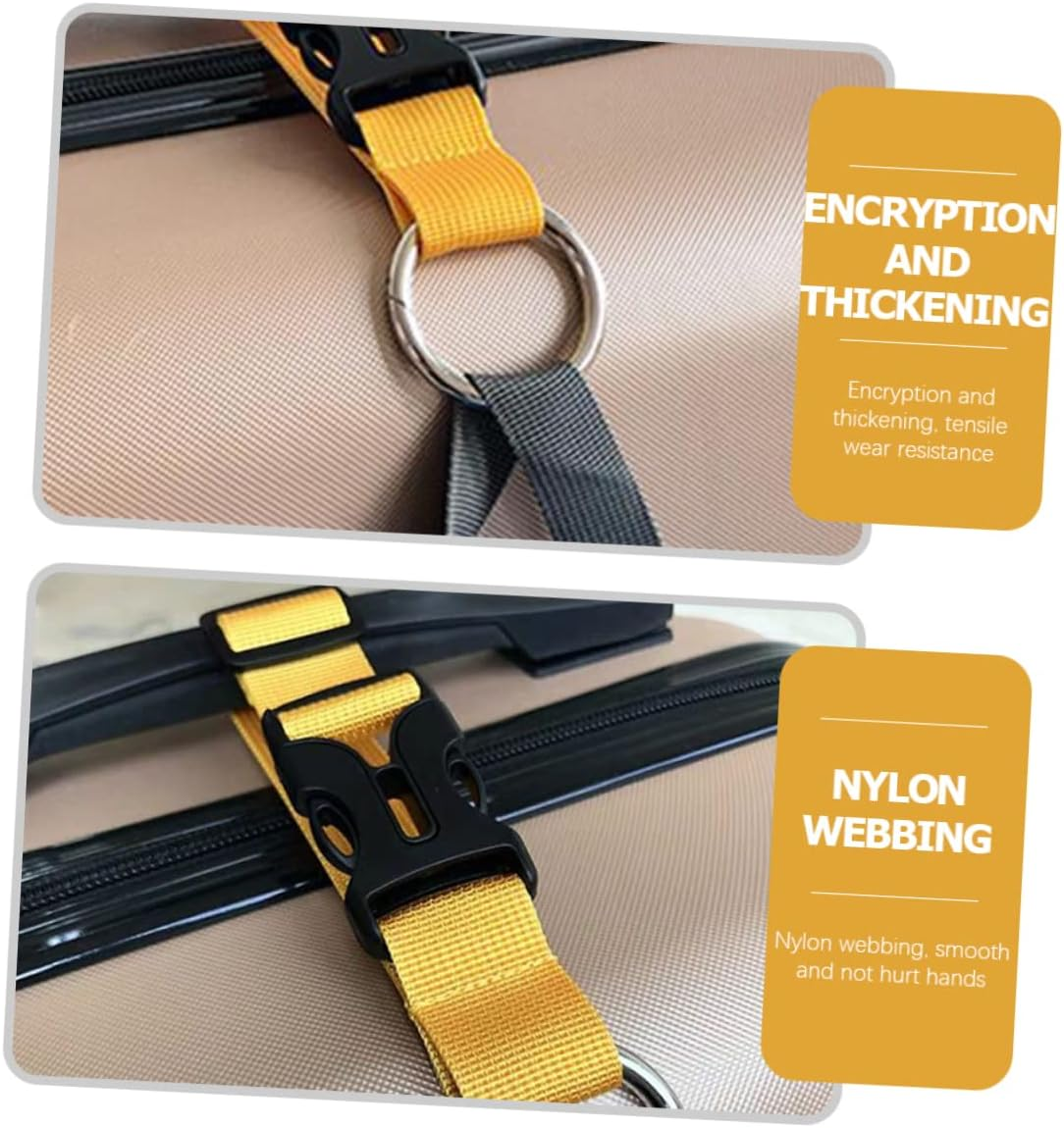 VANZACK 2Pcs Adjustable Outdoor Luggage Straps for Suitcases Lightweight Travel Accessories to Secure Your Bags and Prevent Accidental Openings image number 3