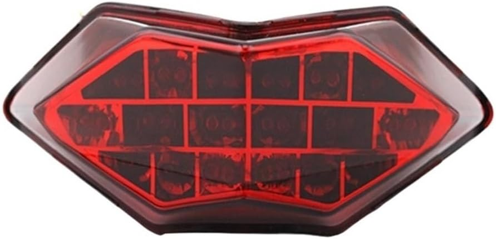 Compatible with Ninja/Z250 300 13-15 LED Retrofit Rear Brake with Turn Signal Function Tail Light(Color:Dark Brown)