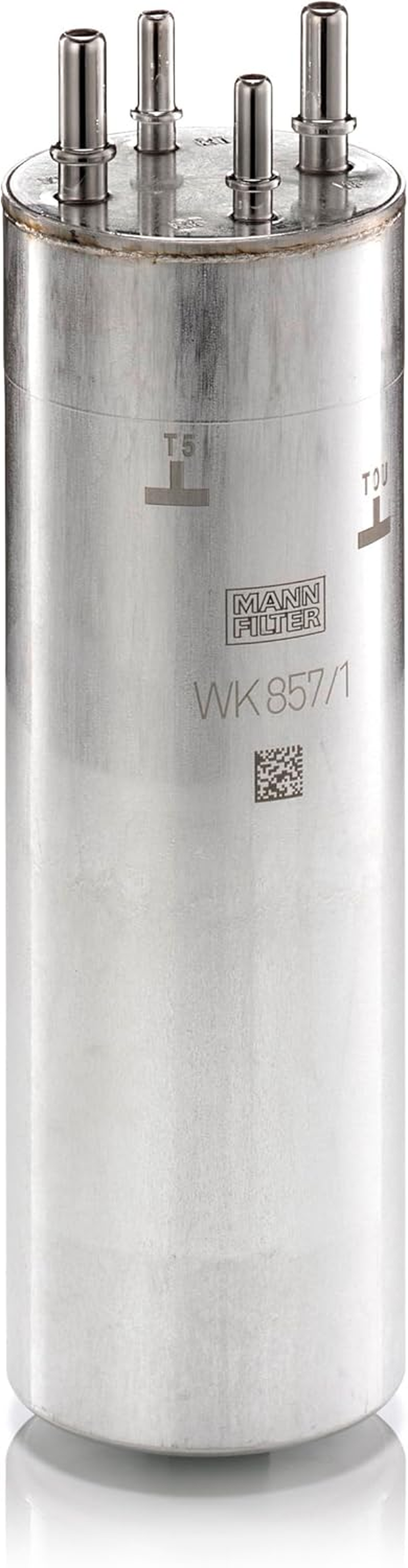 MANN-FILTER Fuel Filter WK 857/1, Black, Canister, 8.1 Cm, 0.59 Kg, for Passenger Cars image number 1