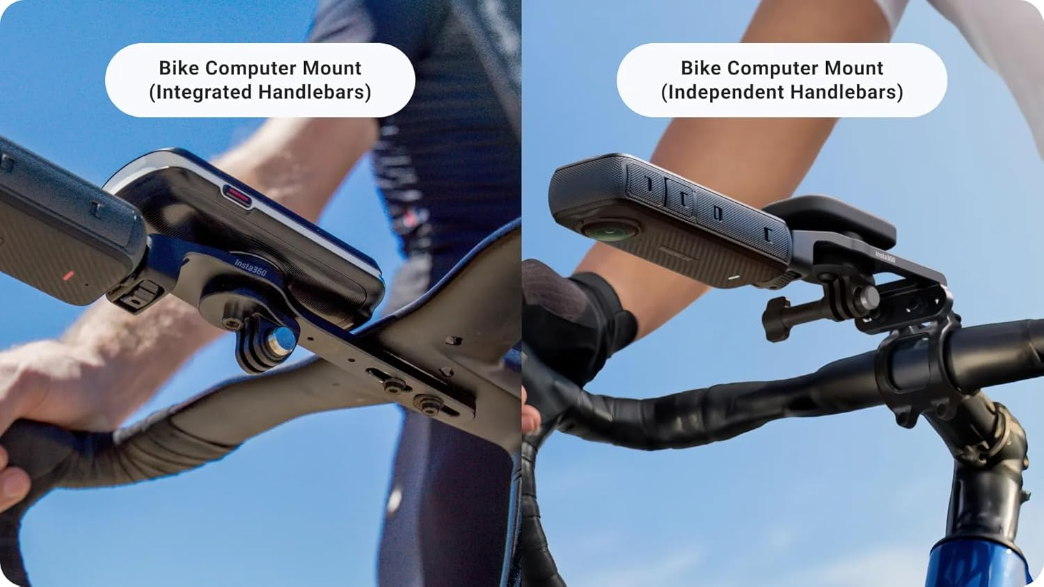 Insta360 Bike Computer Mount (Integrated Handlebars) - Compatible with Insta360 Cameras, Bike Lights, & Computers (Garmin, Wahoo, Bryton, Giant) image number 3