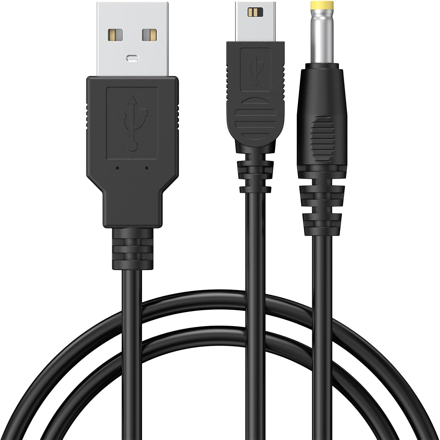 120CM USB PSP Charger Cable for PSP 1000/2000/3000/PS3 Charging Cable, 3.9Ft 2 in 1 USB Data Charger Cord Lead image number 3