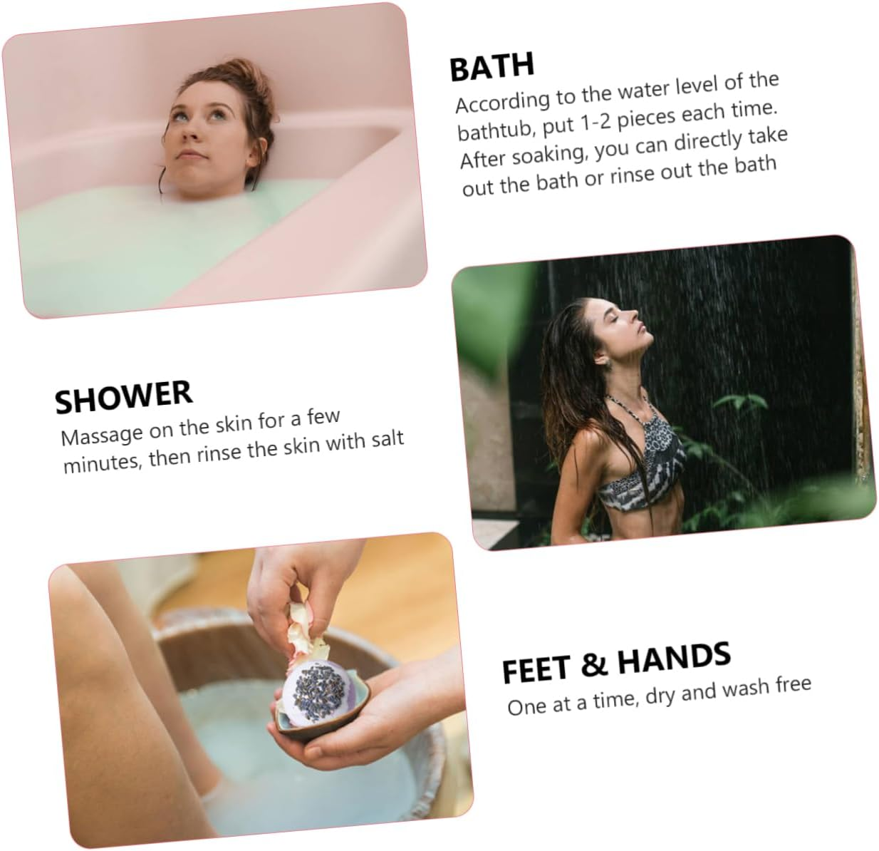 Minkissy 4 Pack Natural Organic Bath Moisturizing Plant Essential Oil for Spa Relaxation image number 5