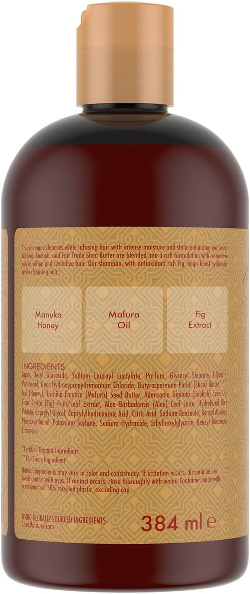 SHEA MOISTURE Moisture Shea Moisture Manuka Honey & Mafura Oil Shampoo image number 4