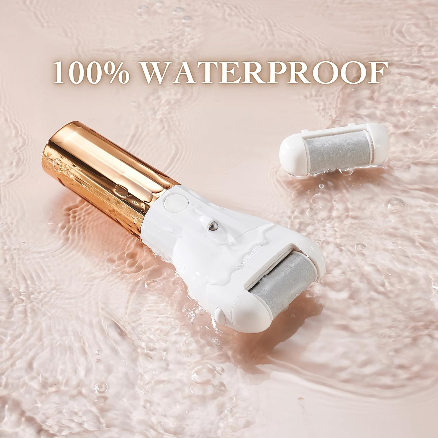 BARBERBOSS Electric Foot File, Hard Skin Remover, Callus Remover for Feet, Professional Pedicure Set, Plastic, Foot File