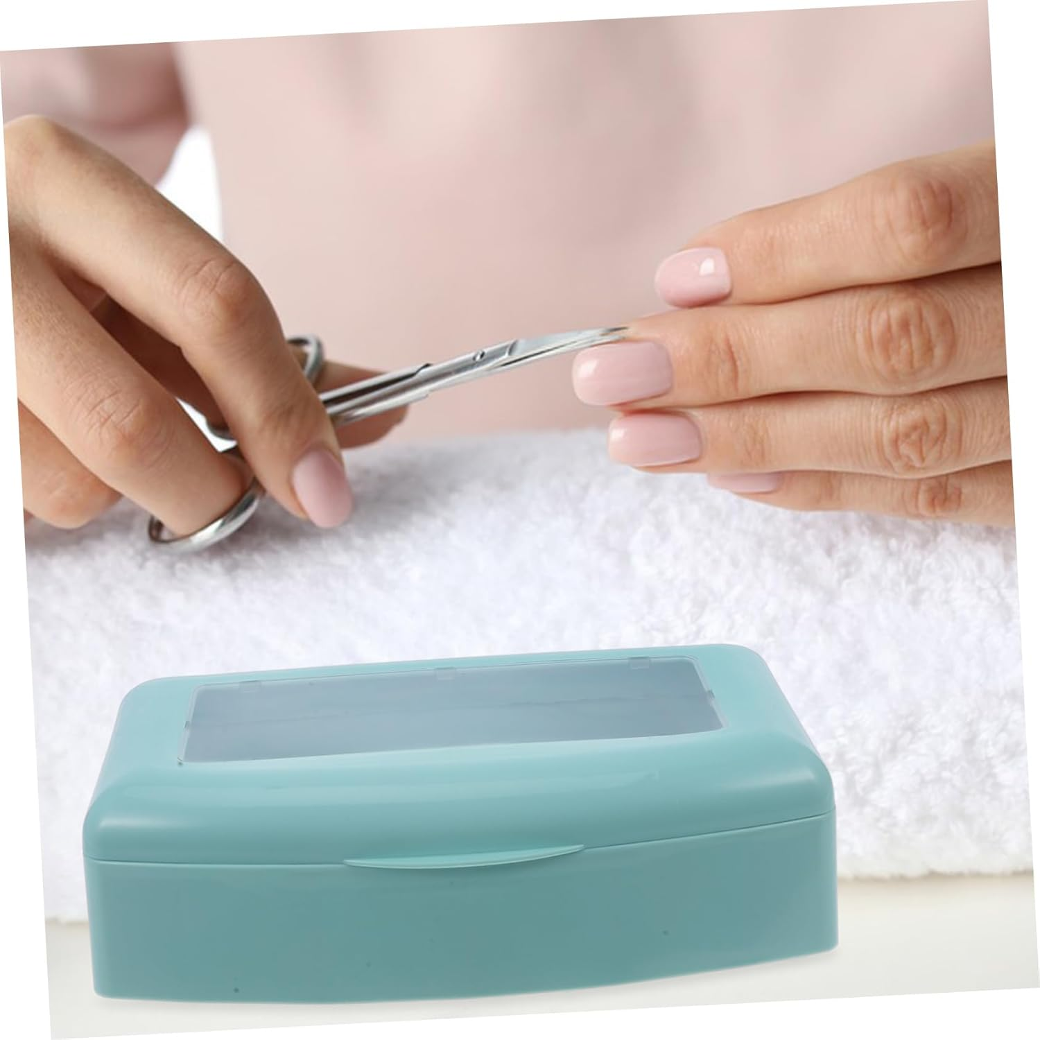 SHERCHPRY Nail Tool Sterilizer Box Professional Manicure Cleaning Case Clipper Tray image number 2