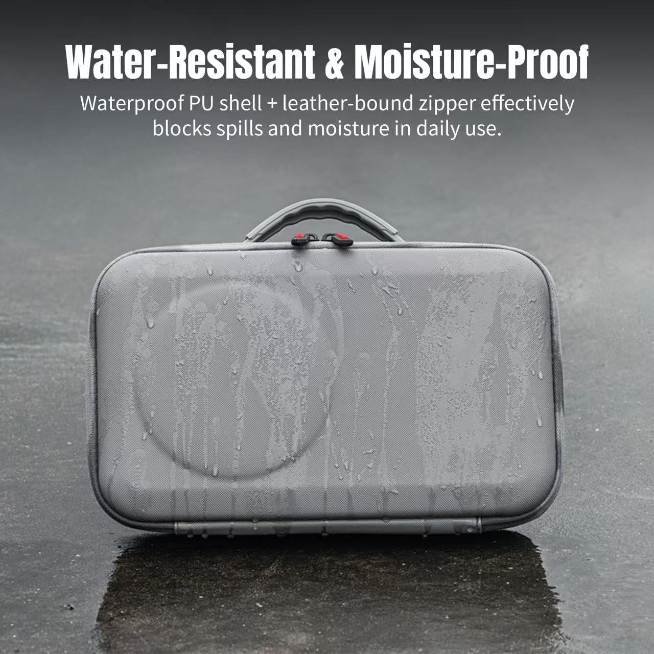 OSMO 360 Panoramic Camera Full Equipment, Grey Hard Shell Carrying Case, Waterproof, Shockproof PU Case, Lightweight and Detachable Shoulder Strap image number 2