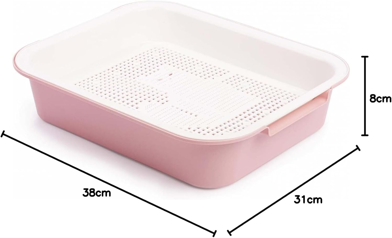 Cat Litter Tray Kitten Toilet Cleaning Strainer Pink Cat Litter Tray image number 6