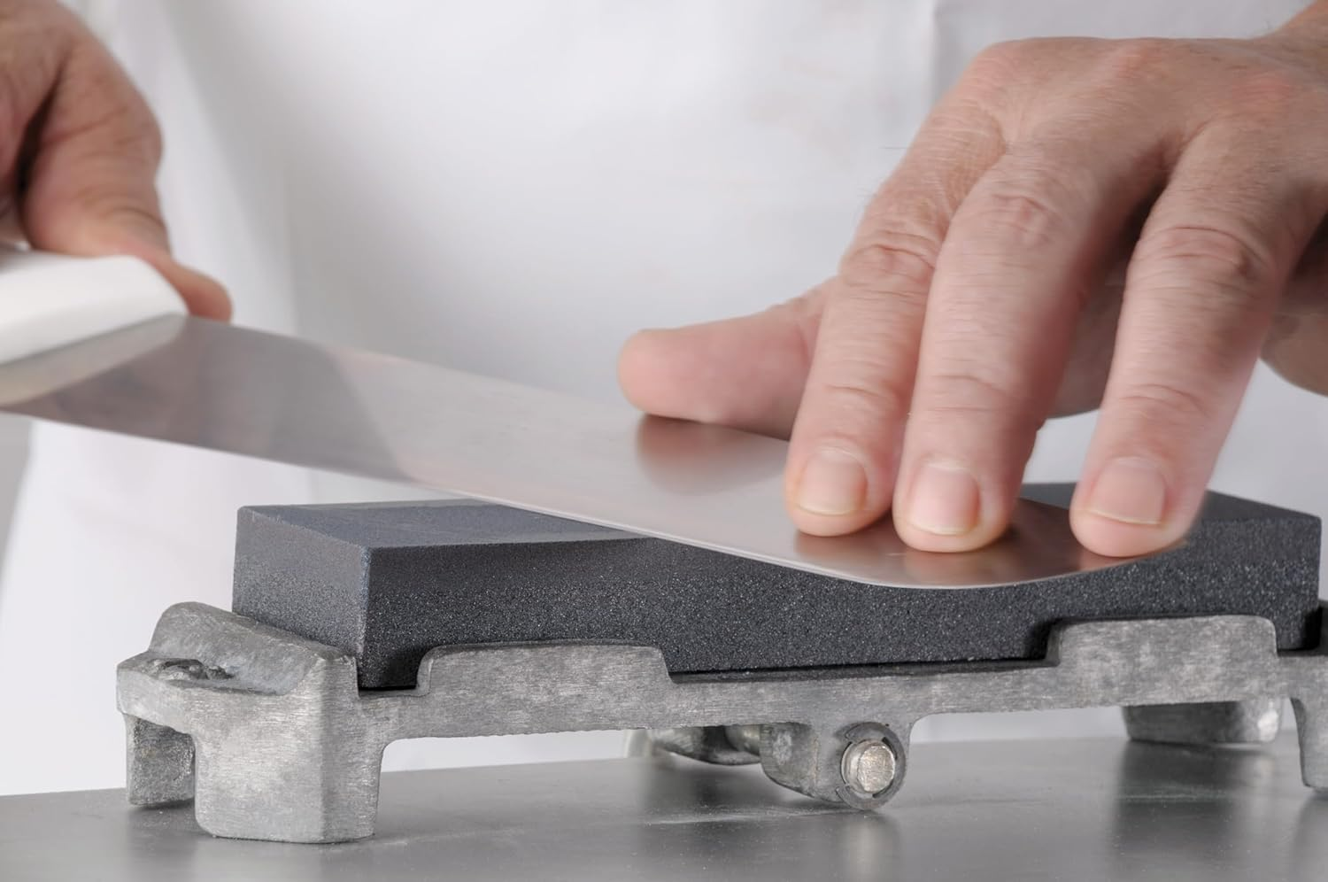 Starrett Sharpening Stone Double Sided 120 and 320 Grit 8" (200Mm) - KBKS1, Grey image number 1