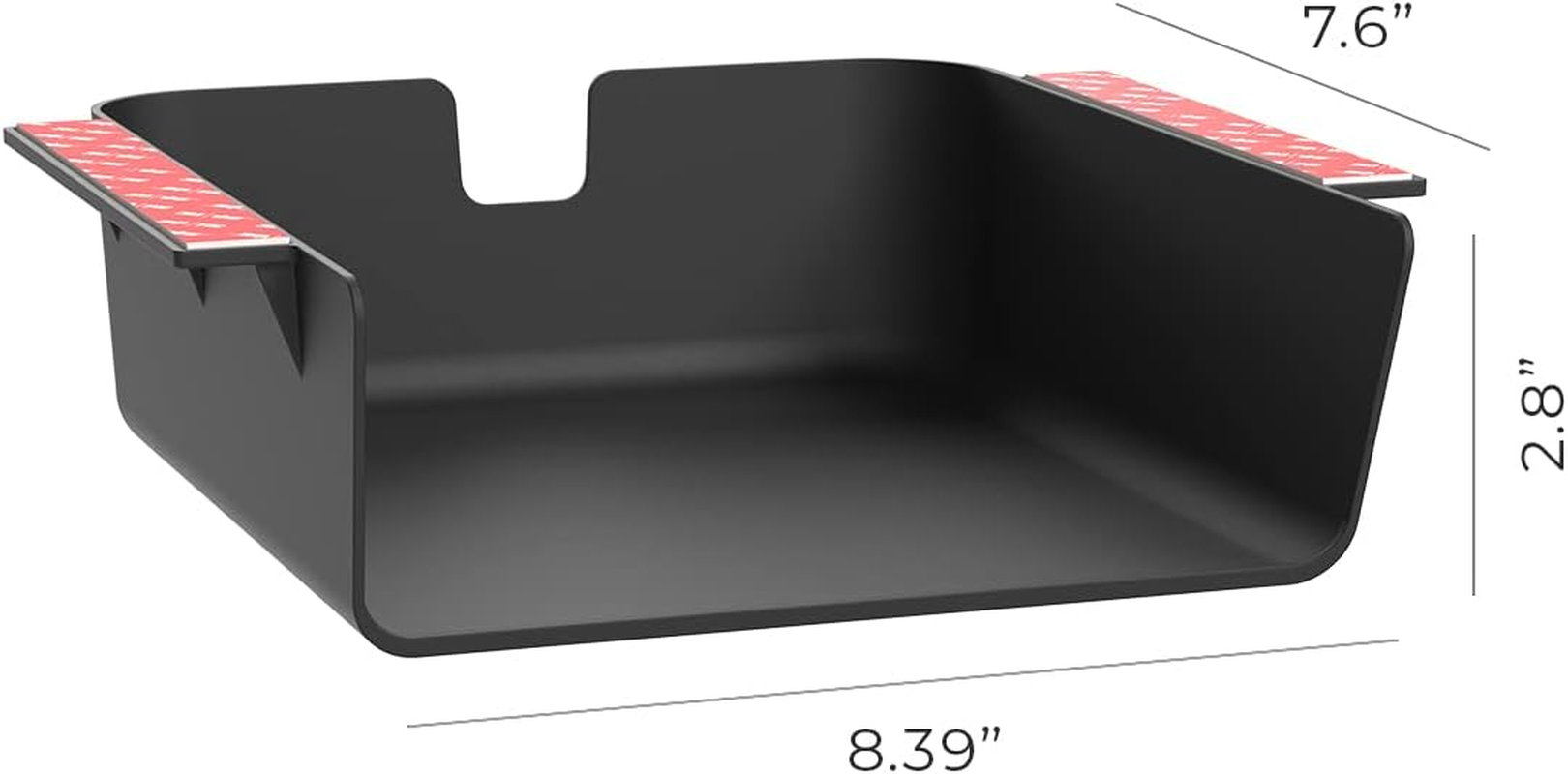 Humancentric under Desk Storage Shelf - under Desk Drawer Organizer for Office Desks, Tables, Workstations, and Sit Stand Desk, Mount under Desk Shelf Adds Storage Tray, Screw or Stick on Desk Drawer image number 6