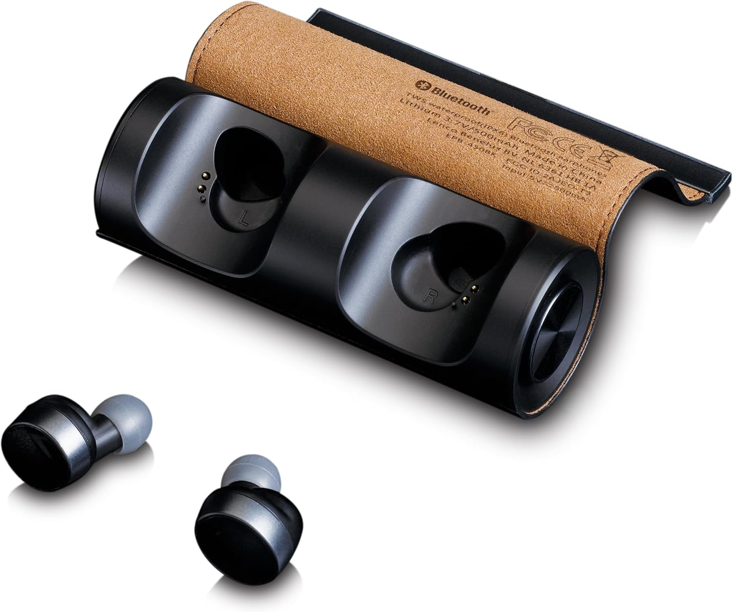 Lenco Epb-440 Bluetooth Headphones - True Wireless In-Ear Headphones with Charging Case 850 Mah - 4 Hours Playtime - IP67 Waterproof - Bluetooth V4.2 - Sports Earphones