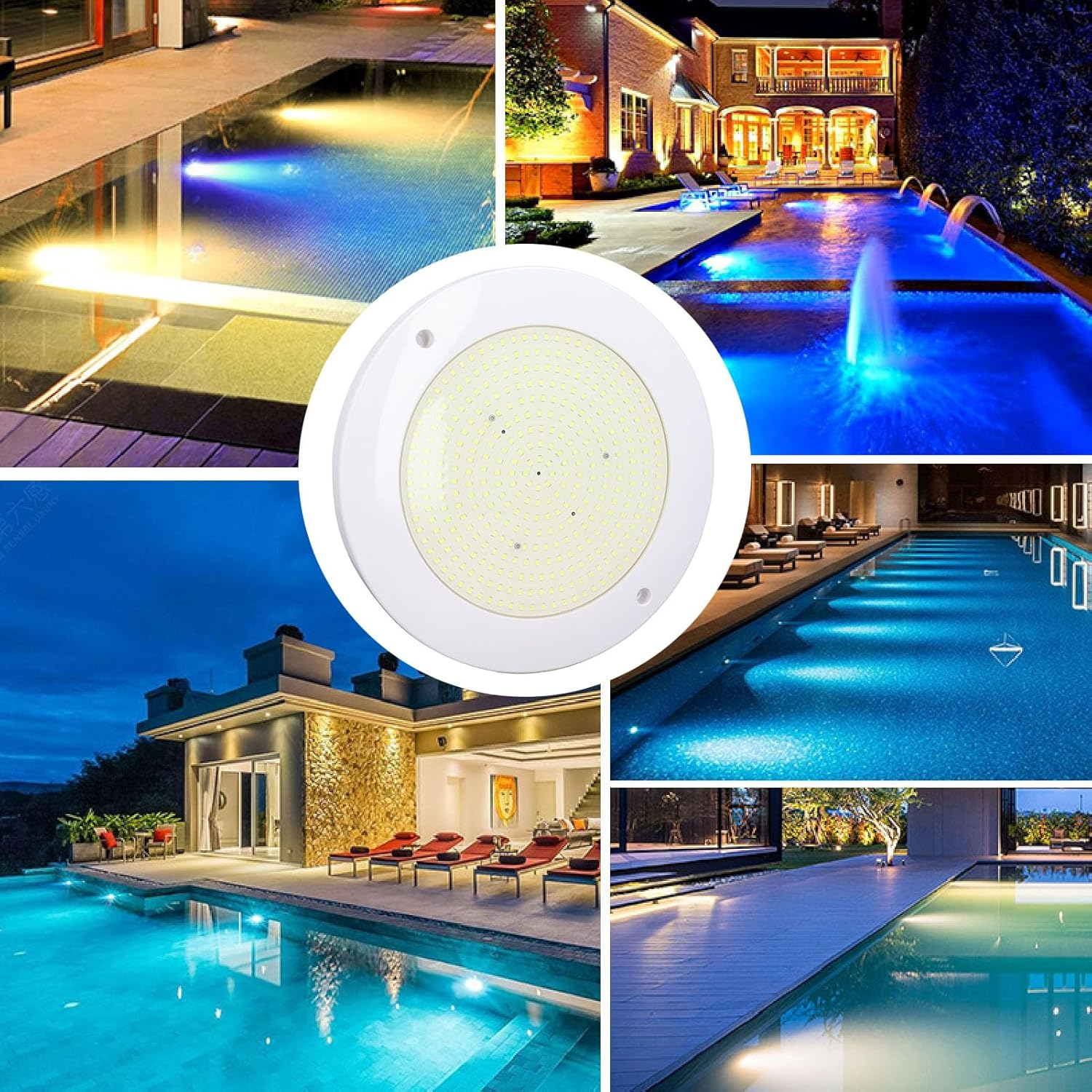 Cryfokt RGB Pool Light 12V 18W ABS PC IP68 Water Proof Underwater Light for Pools & Aquariums (White Light) image number 5