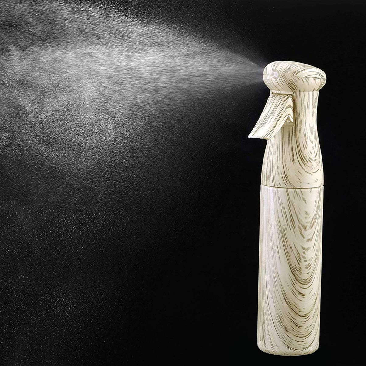 Lurrose Empty Spray Bottle Wood Grain Continuous Fine Mist Spray Water Bottle Stylist Refillable Sprayer Bottle 250Ml image number 4