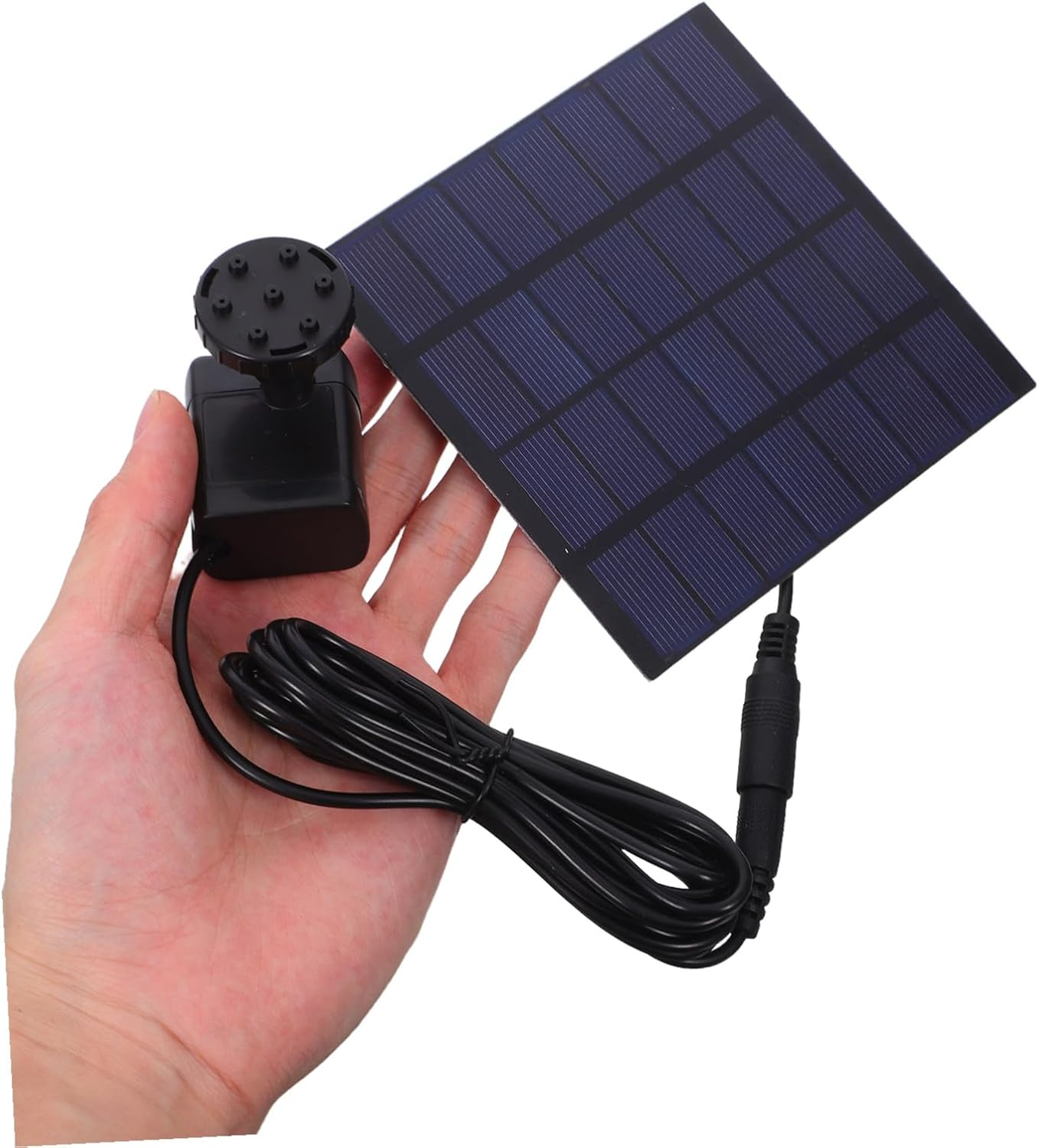 Solar Panel Fountain Kit Square Solar Pump with Water Recycling System for Outdoor Garden Patio Landscape