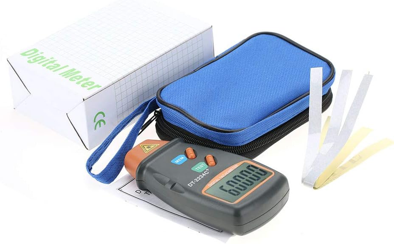 Mini RPM Tester Meter, Laser Photo Tachometer Digital LCD Tachometer Dt-2234C Non-Contact Tach Meter image number 4