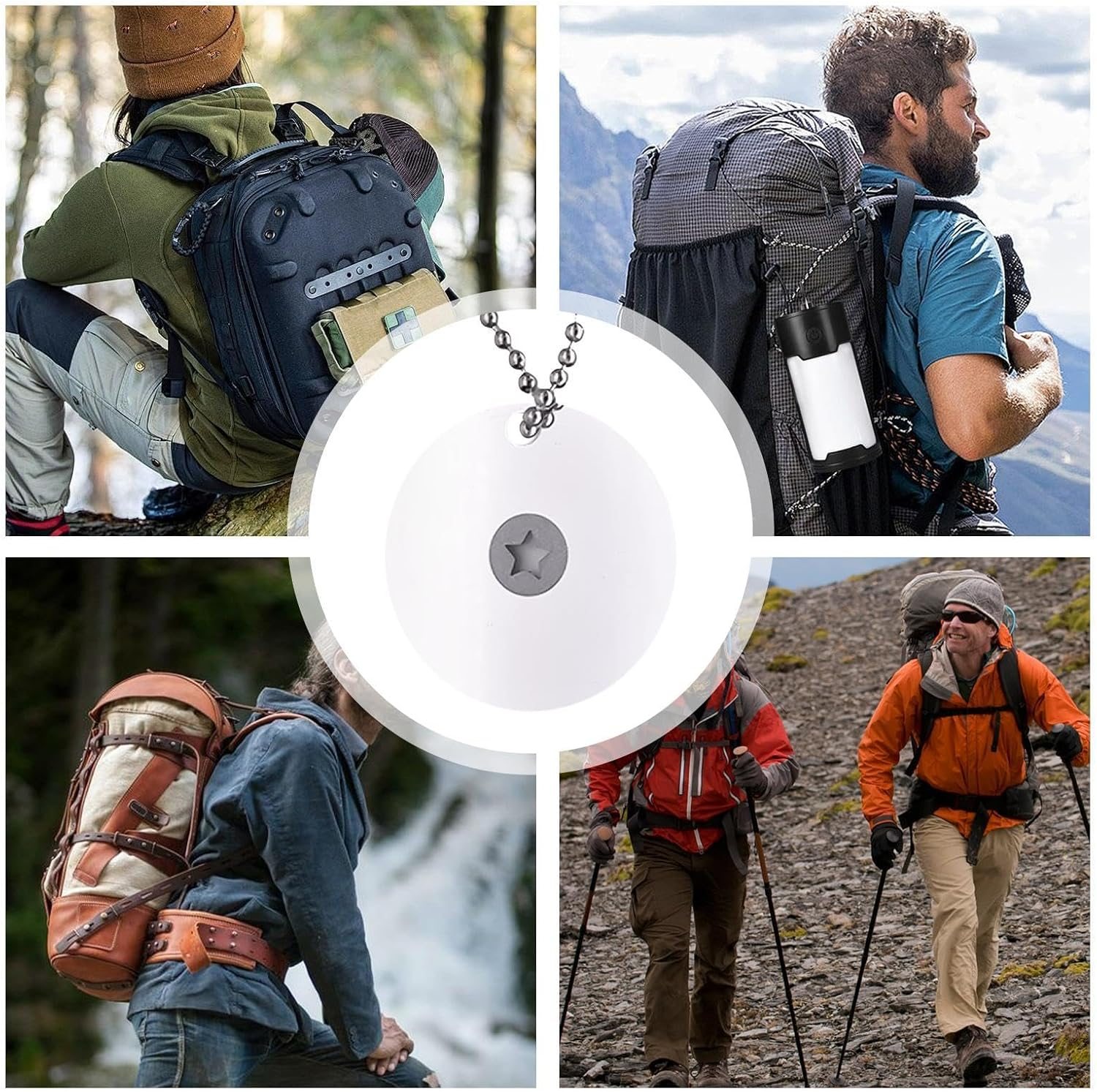 Survival Reflector,Camping Signal Reflector | Portable Signal Survival Reflector for Outdoors, Multifunctional Small Signal Reflector for Camping image number 6