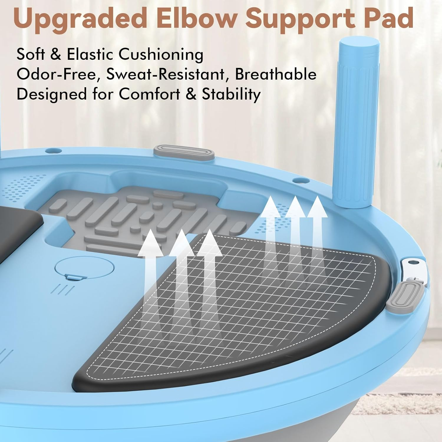 2-In-1 Half Balance Ball Trainer with App & Games, Exercise Balls Half Yoga Ball with Plank Board, Resistance Bands, Pump, Core Strength & Stability Workout Equipment for Home Gym, Pilates, Rehab image number 1