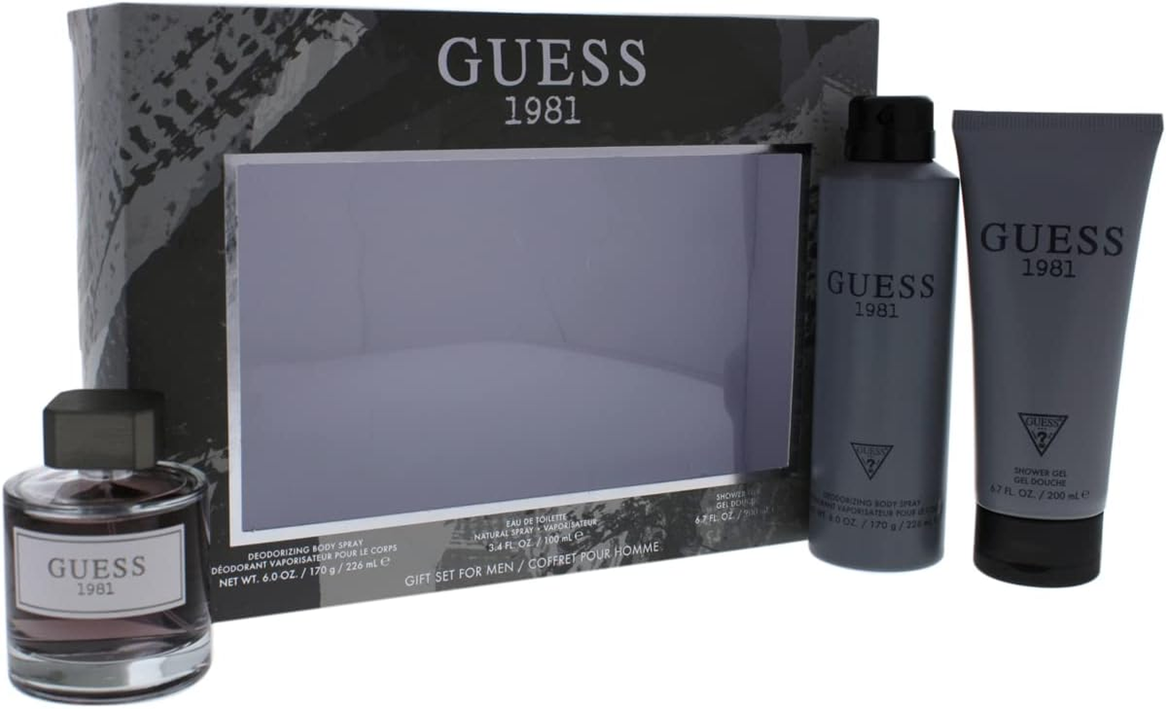 Guess 1981 100Ml EDT + 200Ml Shower Gel + 180Ml Body Spray (Pack of 3) image number 3
