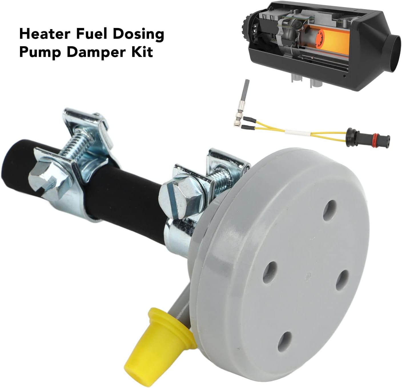 Heater Fuel Dosing Pump Damper Kit, Shock Reduction Long Lasting Rugged Heater Fuel Pump Damper for Car image number 1