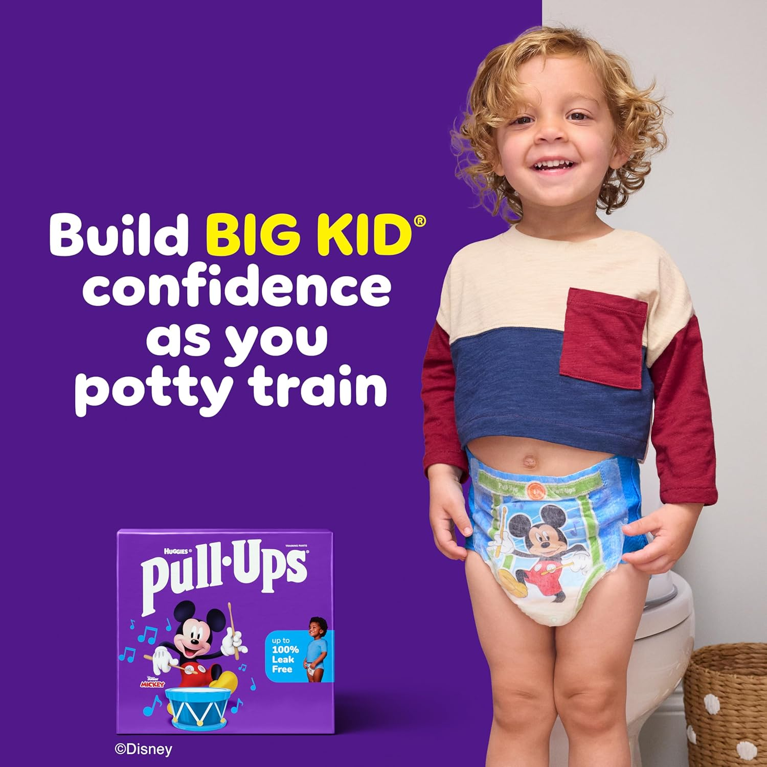 Pull-Ups Learning Designs Potty Training Pants for Boys, Size 4T-5T (38-50 Pounds), 99 Count, One Month Supply (Packaging May Vary) image number 5