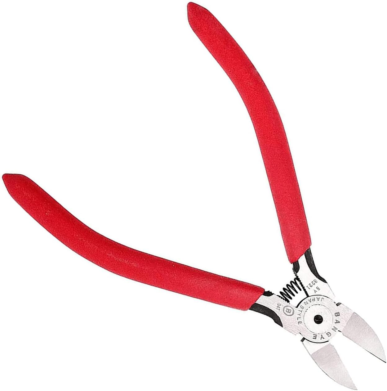 YUENTOEN Wire Cutter, 5 Inch Diagonal Cutter Plier, Ultra Sharp Side Cutting Nipper, Spring Loaded Flush Cutter for Cut Electrical, Jewelry, Crafting, Soft Wires and Plastics image number 3