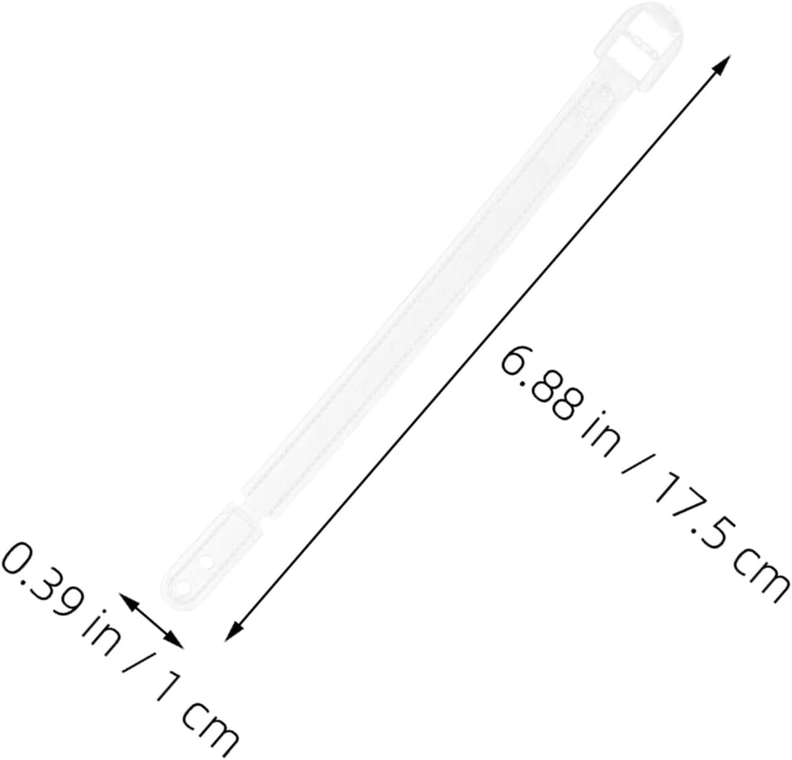 Beaupretty 100Pcs Plastic Luggage Tag Sling Loop Strap for Identification Cards Luggage Tags Holder Travel Suitcase Accessory image number 2