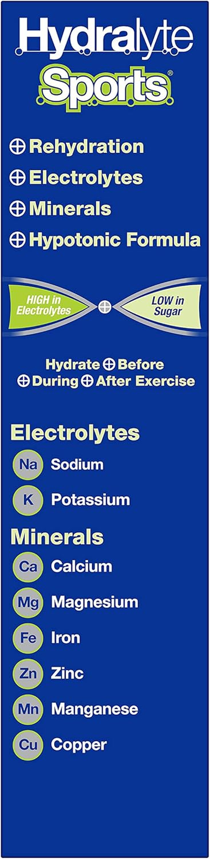 Hydralyte Sports Effervescent Electrolyte Tablets Lemon Lime Flavoured 20 Tablets image number 6