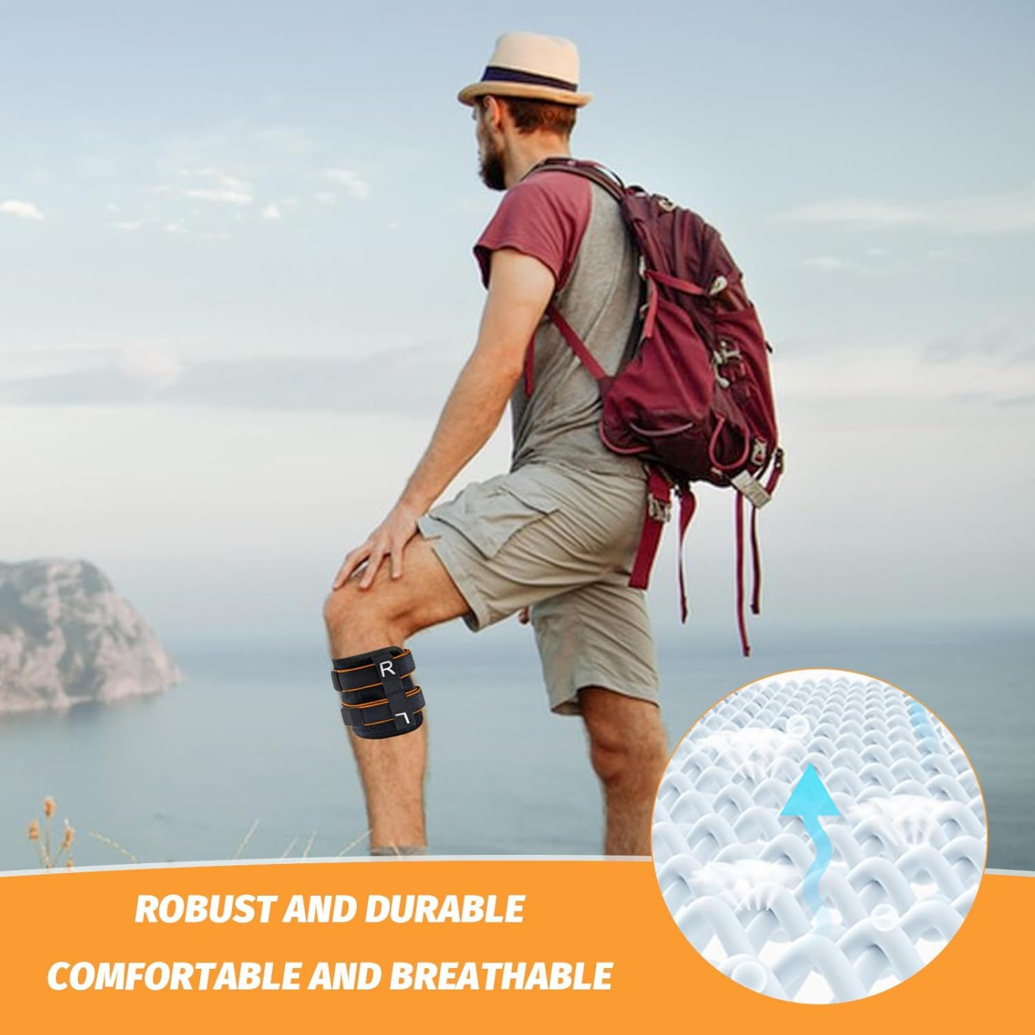 Sciatica Pain Relief Brace Device for Sciatic Nerve Pain, Sciatic Knee Leg Brace for Lower Back and Hip with Dual Pressure Pads, Suitable for Unisex image number 1