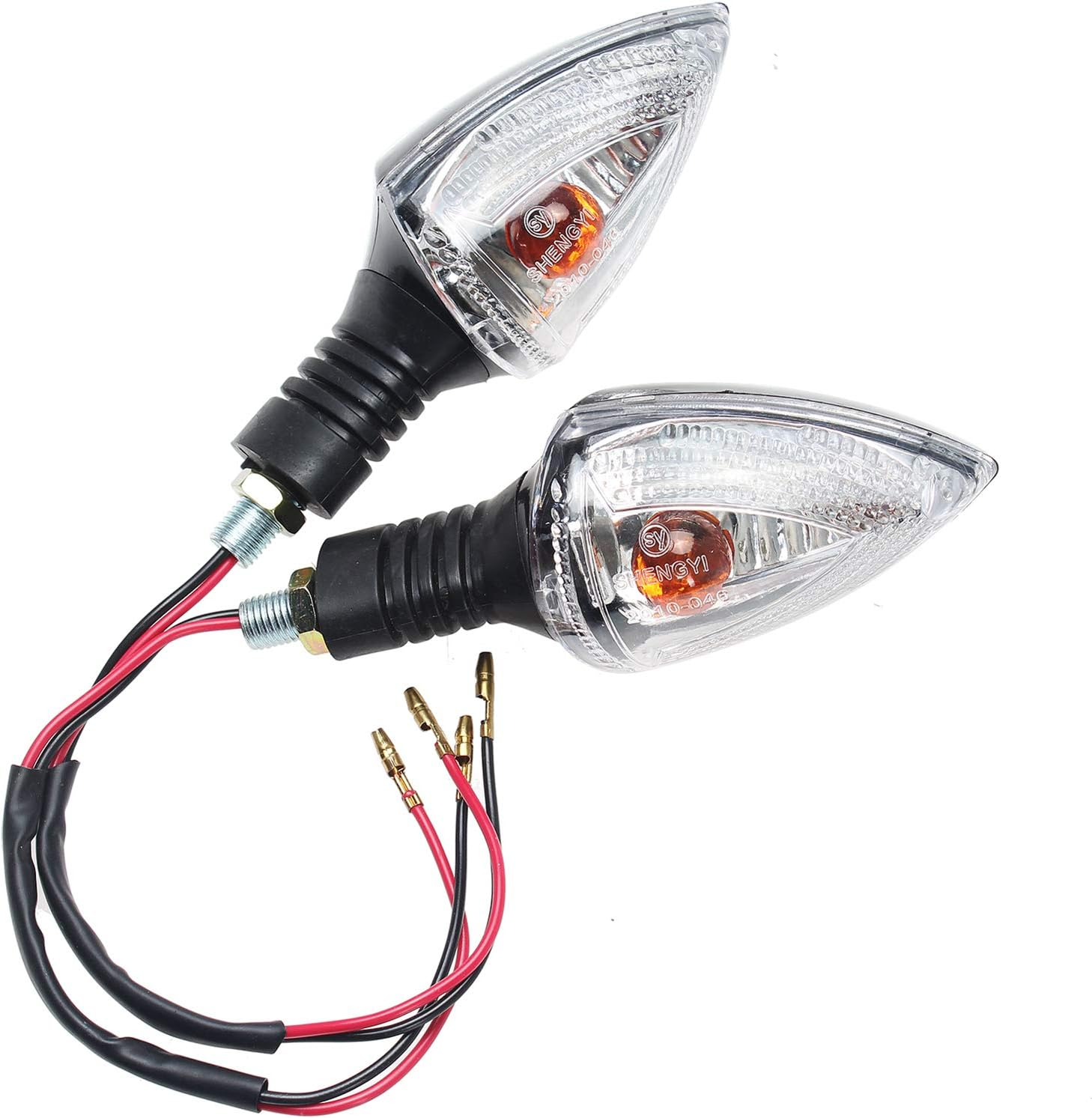 GIDIBII 2 Pcs Motorcycle Front or Rear Turn Signal Indicators Compatible with KTM 990 690 Adventure Super Duke SMT SMC Enduro (Amber)