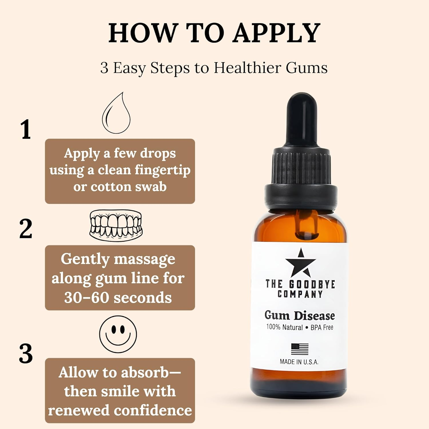 Goodbye Gum Disease - Organic Home Remedy for Oral Gum Disease | 100% Pure Neem and Clove Essential Oils for Oral Care | Effective and Natural Gingivitis Treatment image number 5