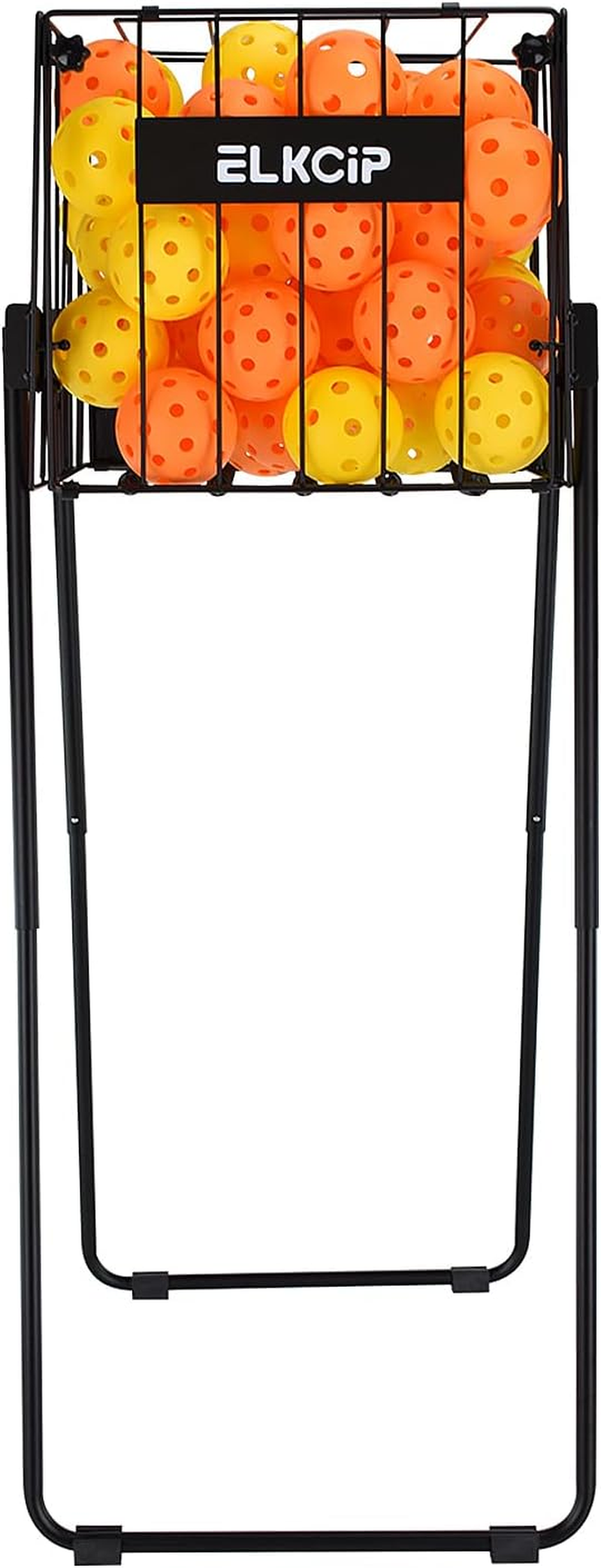 ELKCIP Portable Pickleball & Tennis Ball Collector - Pickleball Retriever Basket Carrier Gatherer Picker Hopper Container for Picking and Storage Training Tool for Ball