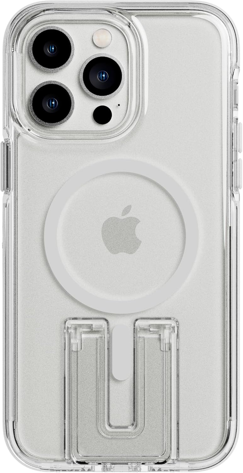 Tech21 Evocrystal Kick Case for Iphone 14 Pro Max - Magsafe Compatible - Impact Protection - Kickstand - White image number 4