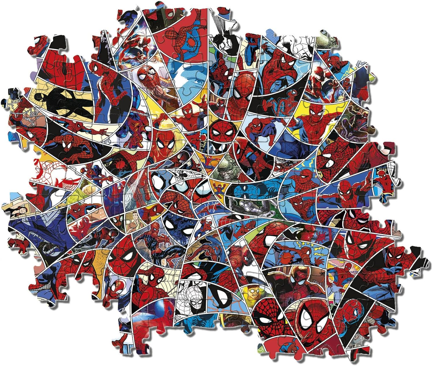 Clementoni 39657 Puzzle-Spider-Man-1000 Made in Italy, 1000 Pieces, Difficult Puzzles, Impossible, Marvel Spiderman, Adult Fun, Multicolour, Medium
