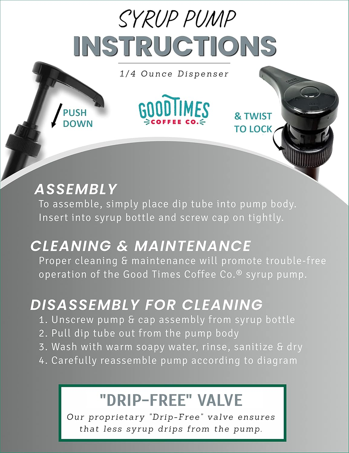 Black Coffee Syrup Pump for 750Ml Bottles (Pack of 1) | Universal Fit Torani, (Monin 1 Liter Plastic Bottle Only), Davinci, Jordan'S Skinny, and Upouria image number 4