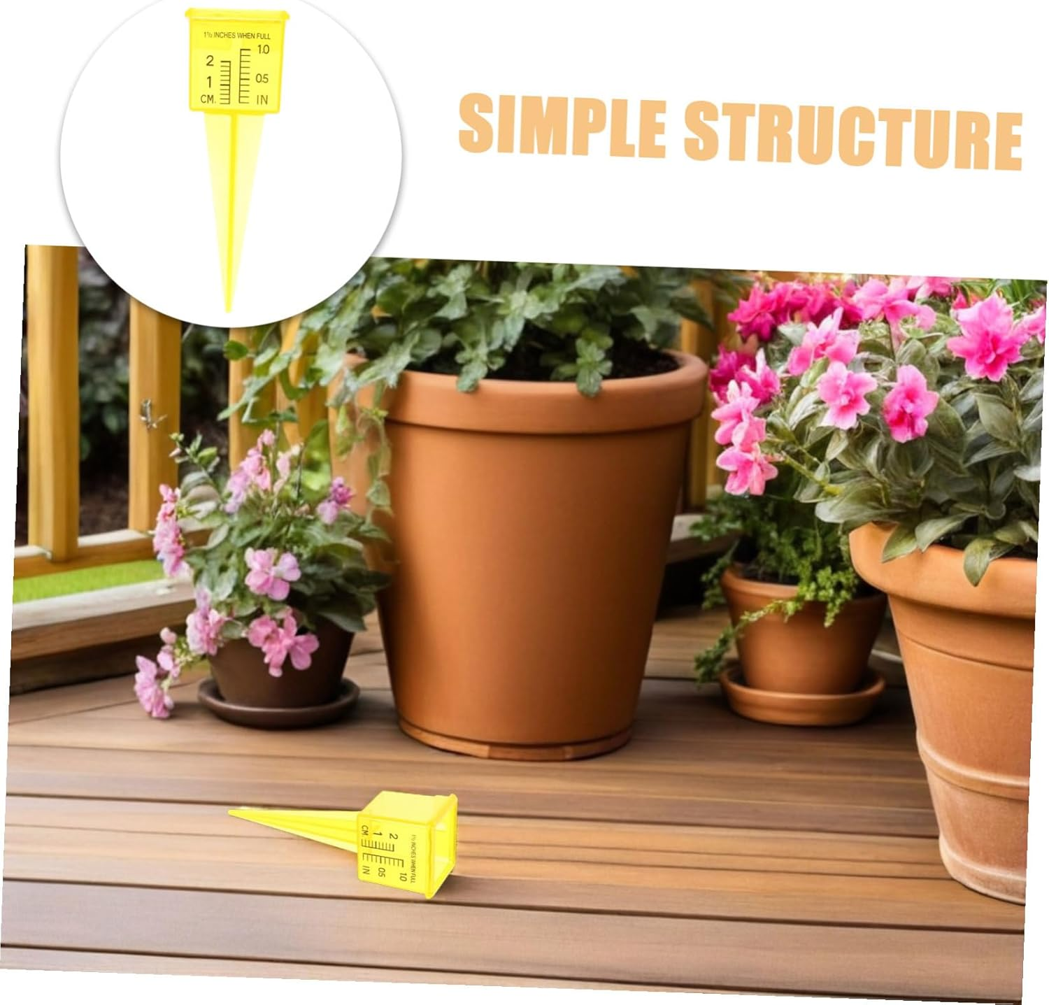 ARTIBETTER 20Pcs Wide Mouth Rain Gauge for Outdoor and Garden Sprinkler Water Level Tool with Dual Scales Easy-Read Tube for Lawn Irrigation and Rainfall Monitoring