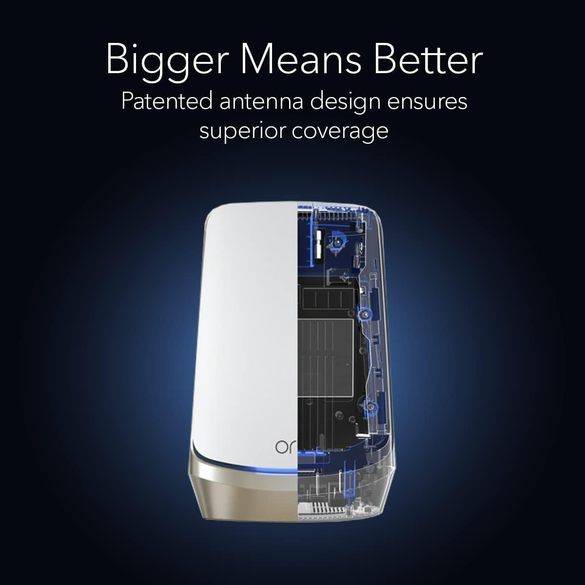 NETGEAR Orbi Whole Home Wifi 6E Quad-Band Mesh System (RBKE962) | AX11000 Wireless Speed (Up to 10.8Gbs) | 2 Pack - White image number 5